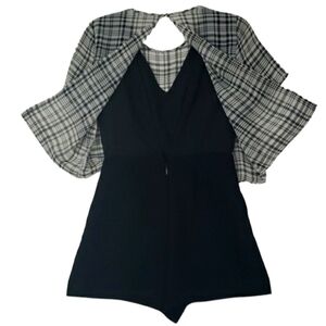 BCBGeneratio~Woman Size 0~Black/Comb Romper.